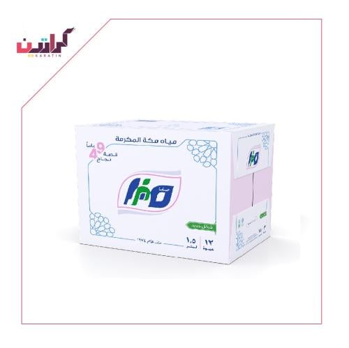صفا مكة ريالين 1.5 لتر * 12 حبة