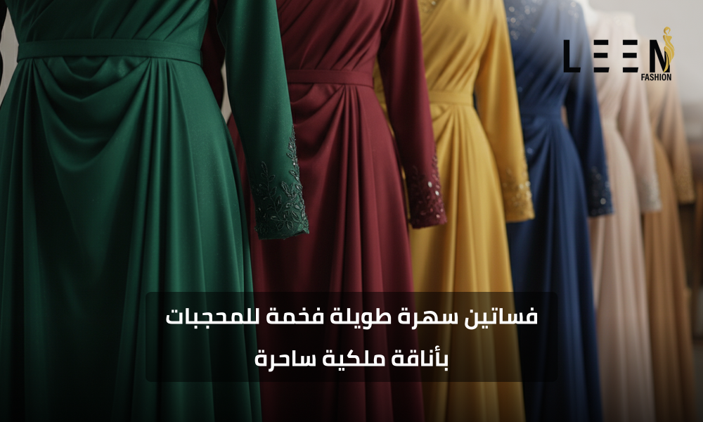 فساتين سهرة طويلة فخمة للمحجبات