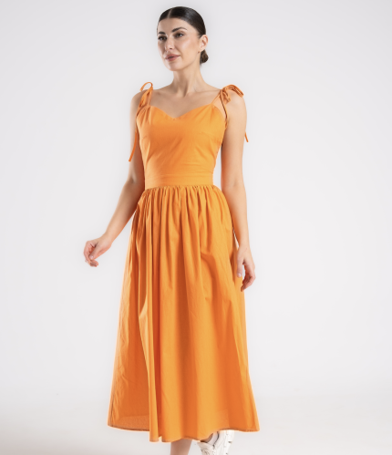 Flora Dress - Orange