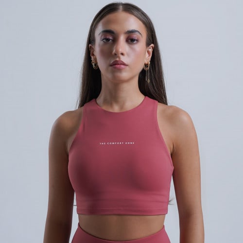 High Impact Crop Tank Top - Pink