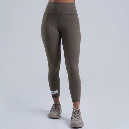 High Waist Strength Leggings - Olive Green