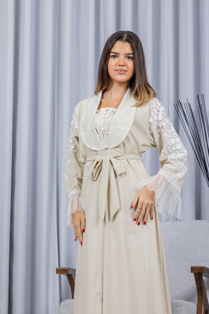 روب استقبال الولادة قطن ناعم