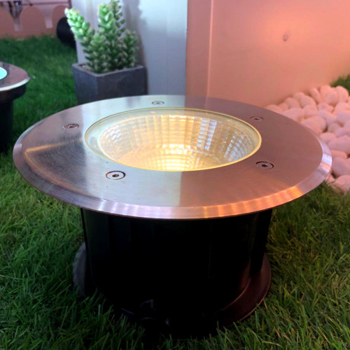 ارضي دفن 8 بوصه بنور اصفر  30w