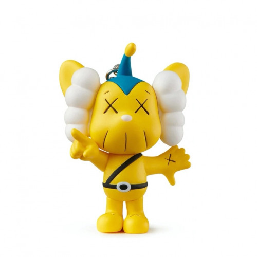 سلسلة مفاتيح Kaws Tokyo First JPP باللون الأصفر