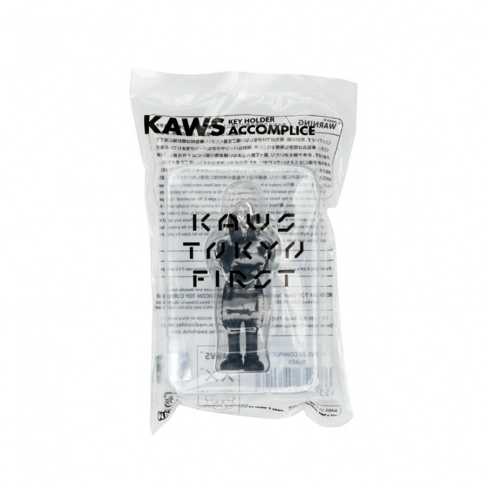 Kaws Tokyo First Accomplice Keychain Black