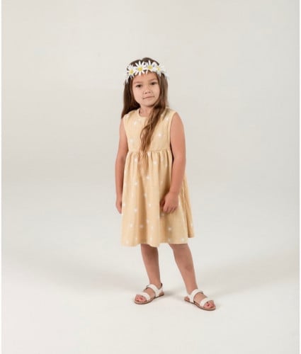 SUNBURST COTTON DRESS
