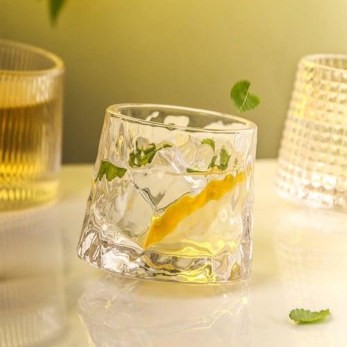 كوب زجاجي دوار