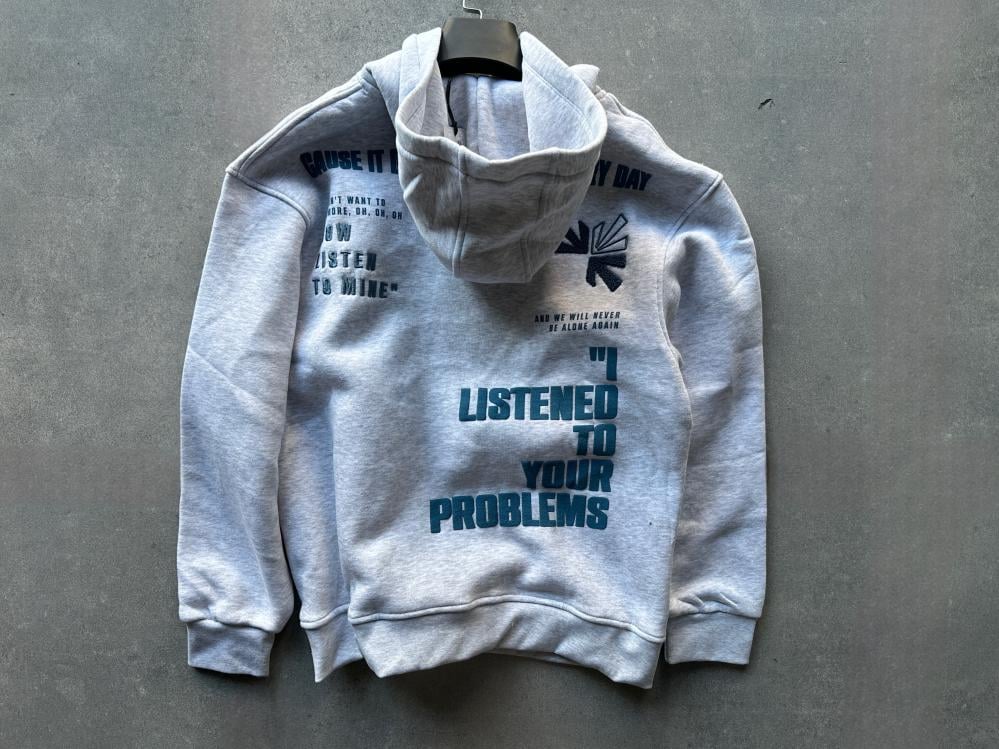 grey hoodie made in turkey