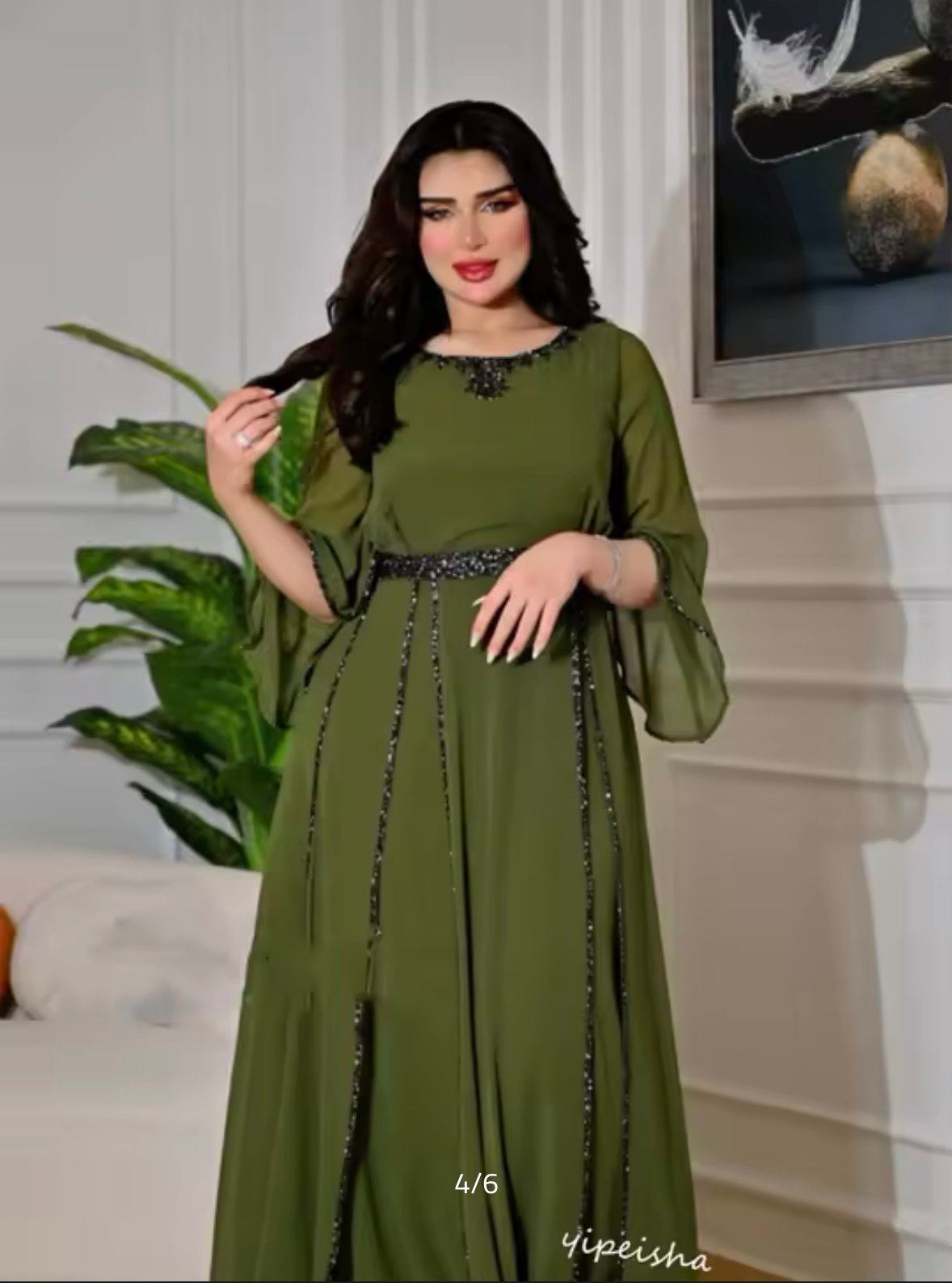 فستان ساتان لامع