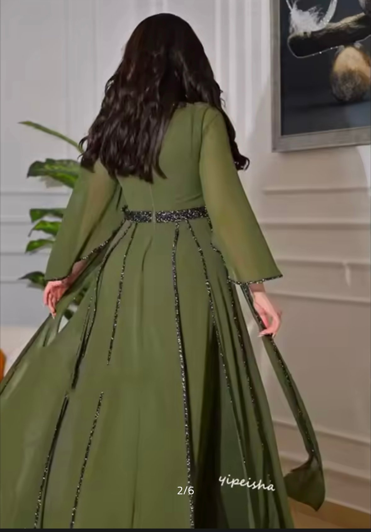 فستان ساتان لامع