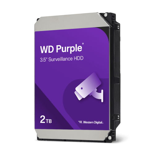 هاردسك ويسترن ديجيتال Purple سعة 2 تيرابايت للمراقبة موديل WD23PURZ