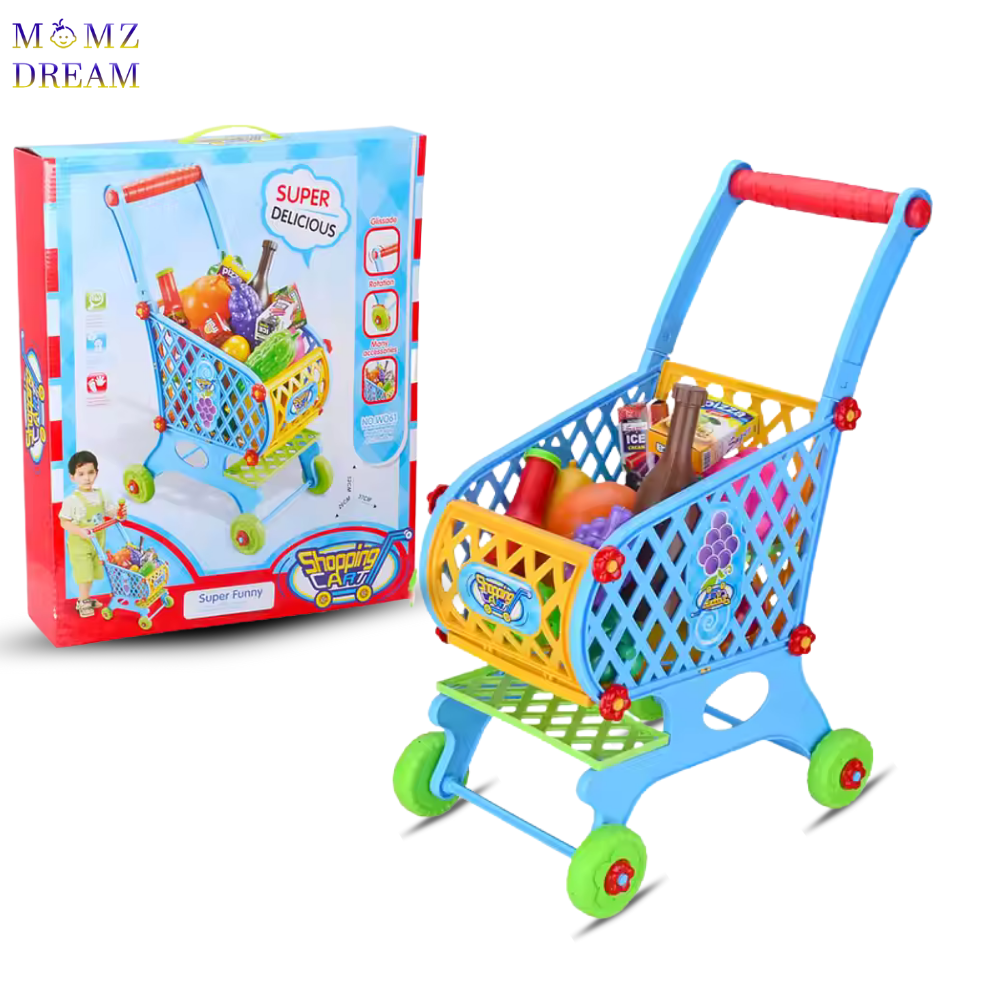 مجموعة العاب عربة تسوق للأطفال مكونة من 46 قطعة