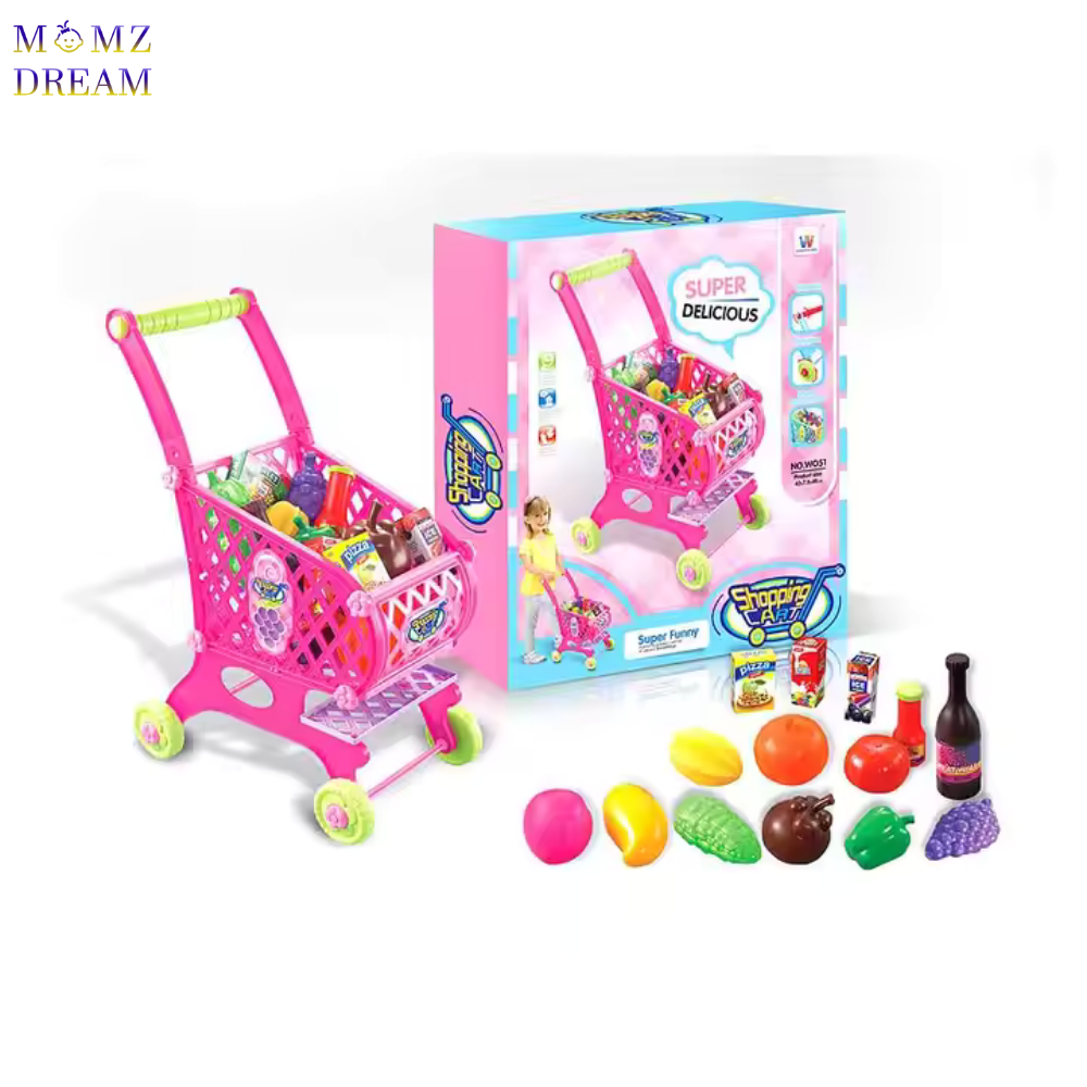 مجموعة العاب عربة تسوق للأطفال مكونة من 46 قطعة