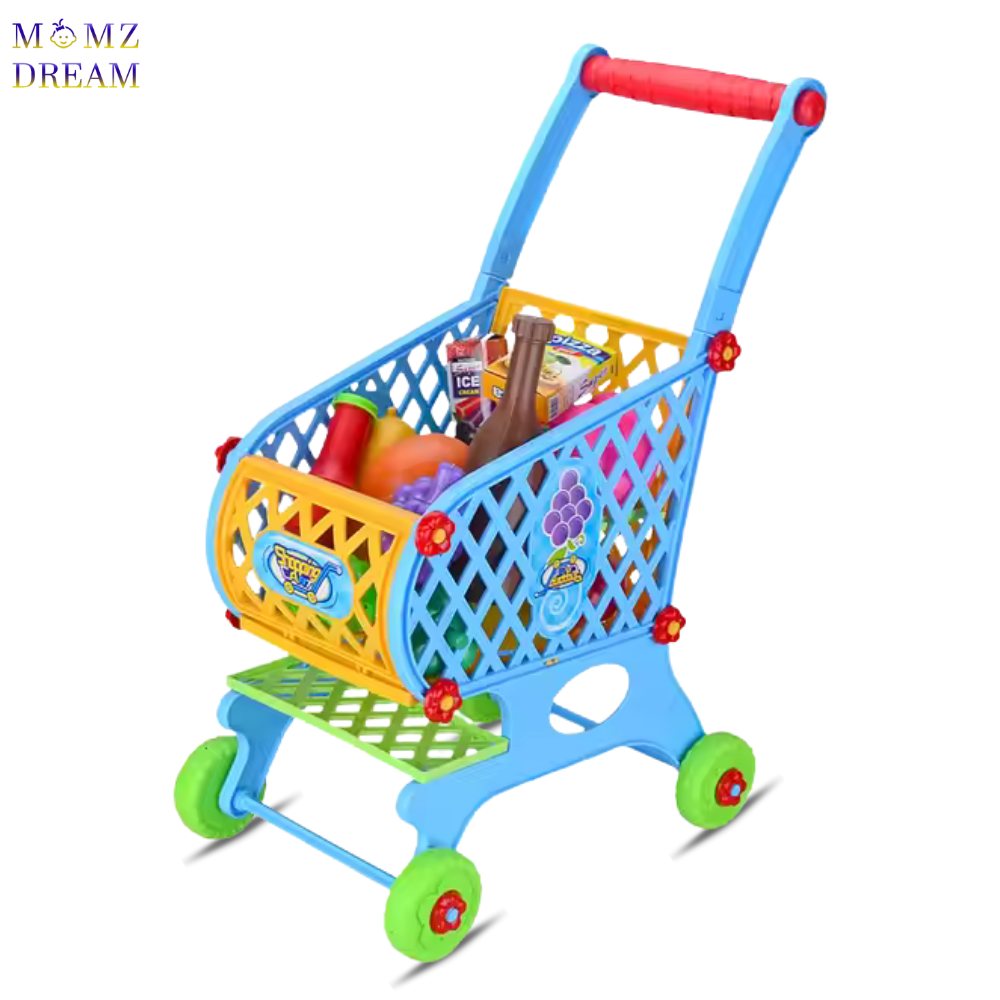 مجموعة العاب عربة تسوق للأطفال مكونة من 46 قطعة