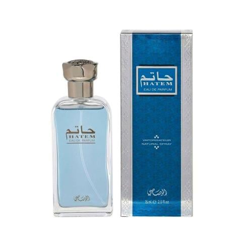 عطر حاتم للرجال من رصاصي 75 مل - واحة الجمال