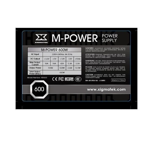 EN47667-Xigmatek Power 600W بور سبلاي