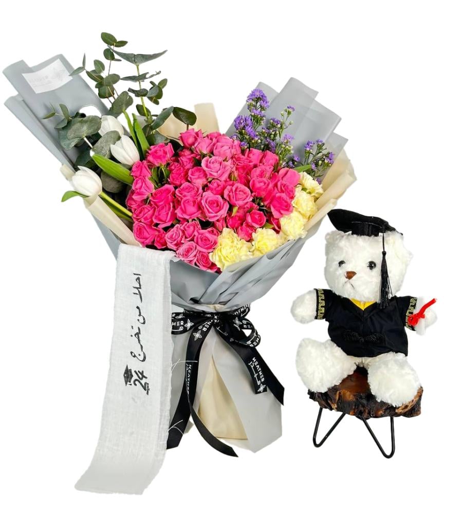 باقة فلورا سكريستا للتخرج