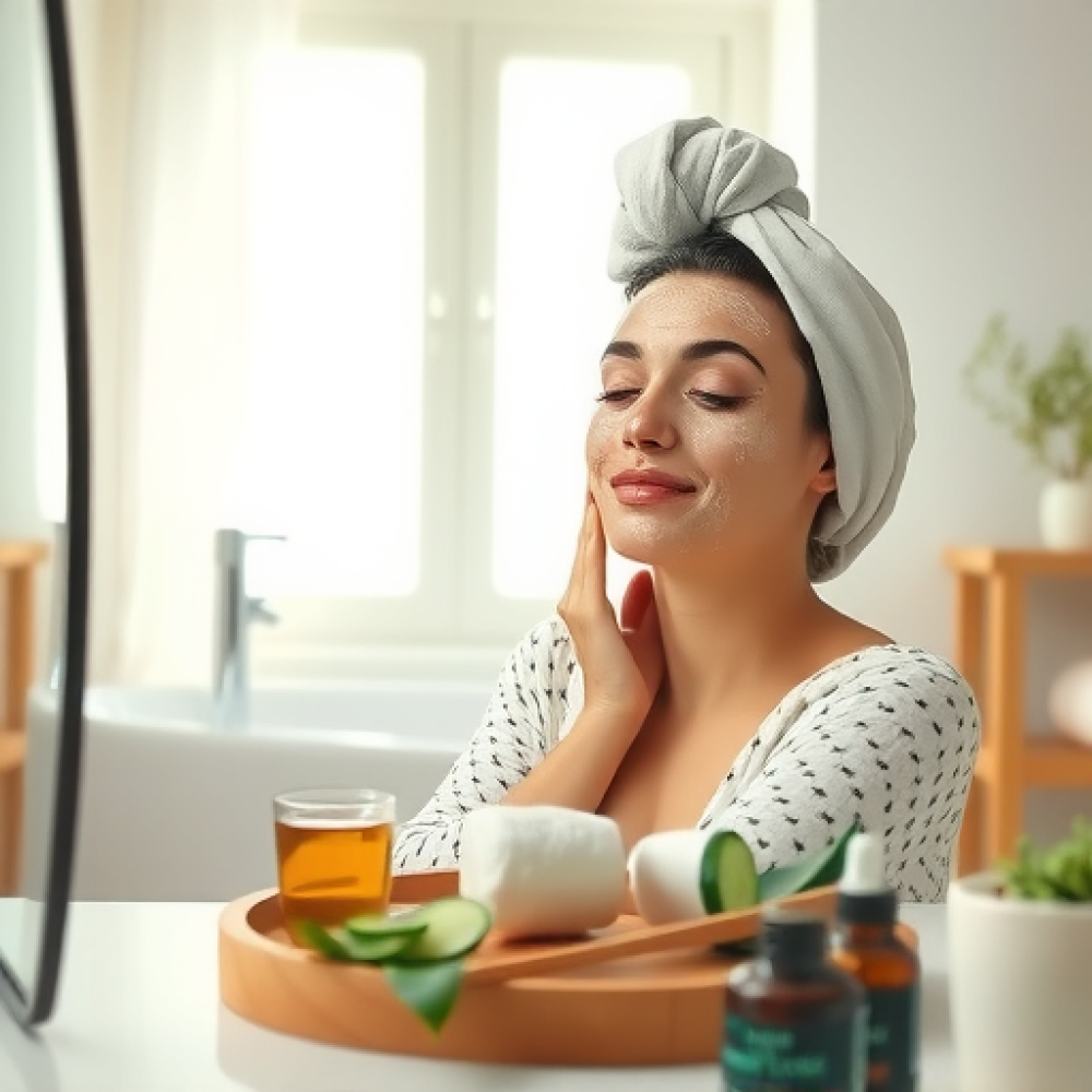 العناية بالبشرة في المنزل