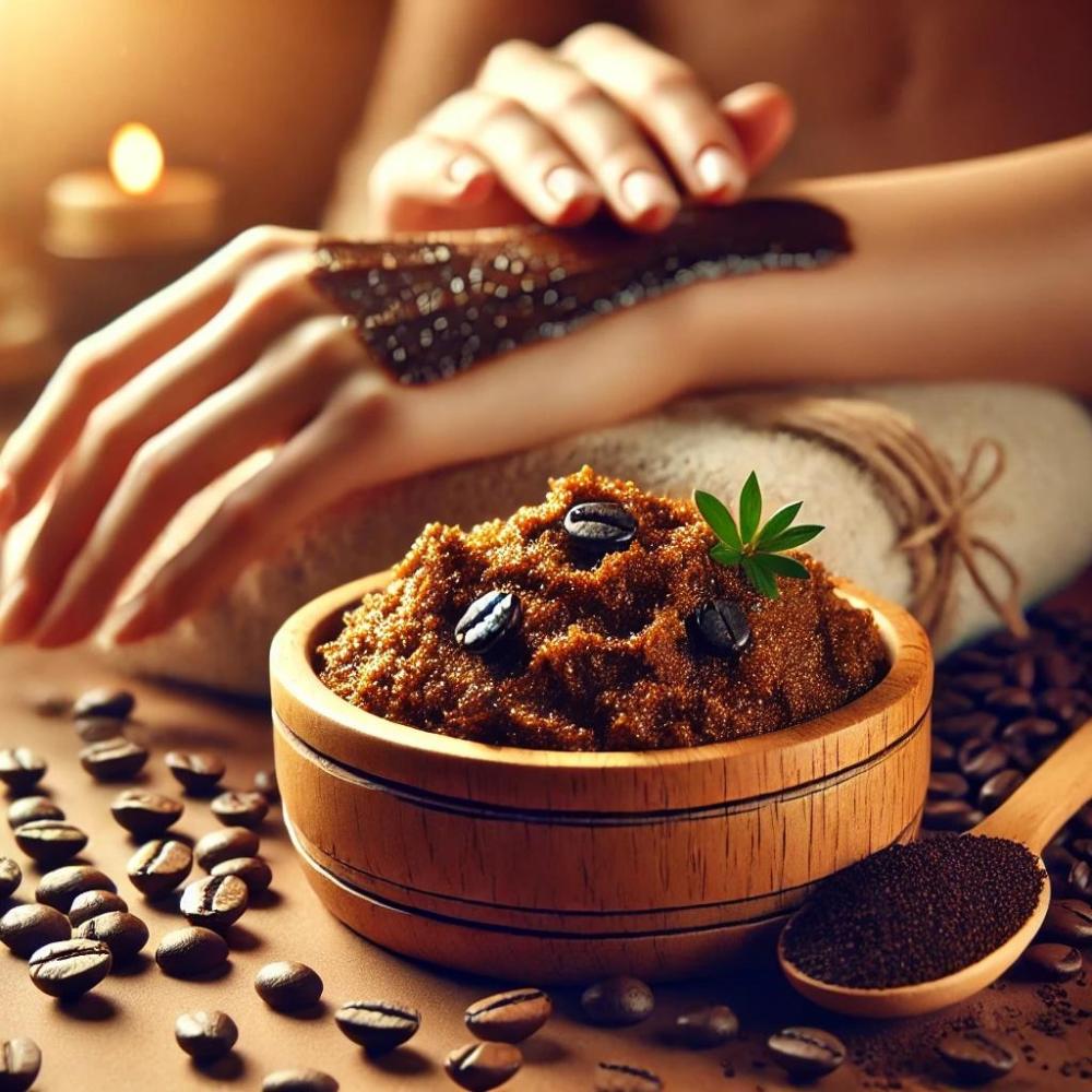 تقشير الجسم بالقهوة