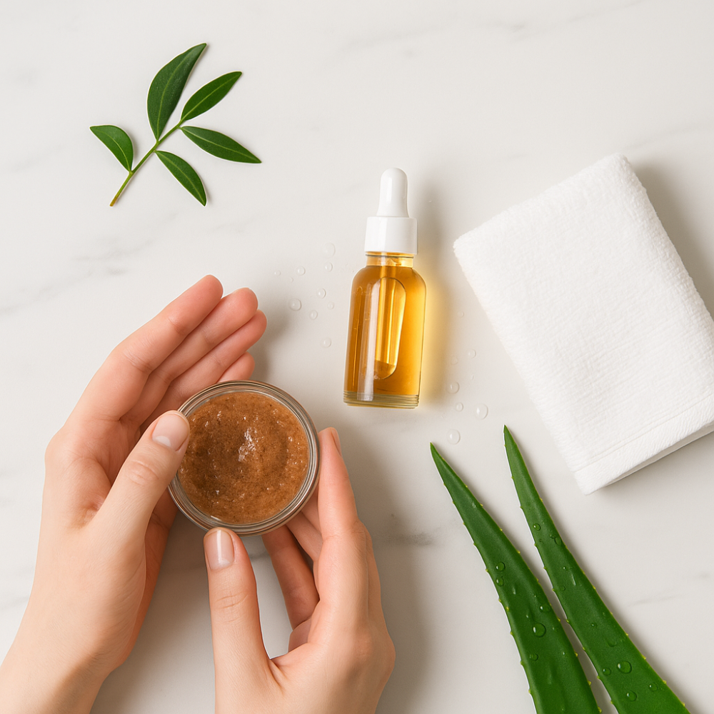 أهمية تقشير البشرة