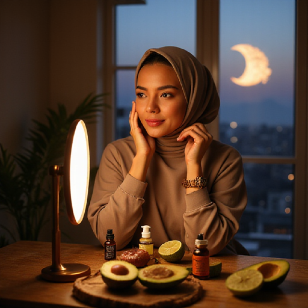 العناية بالبشرة الجافة في رمضان