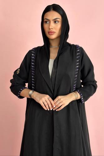 تسليم فوري - حرير مغسول كوري فاخر بكرستين على الاكتاف  #903