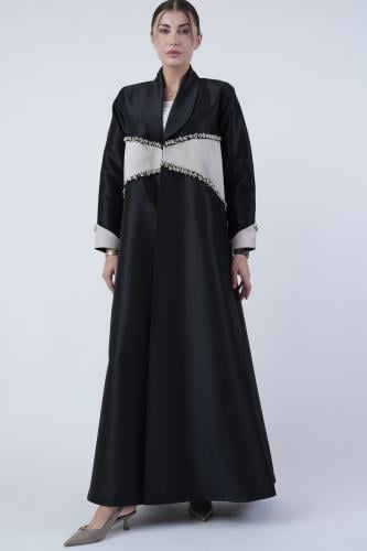 عبايه تفته أسود #37