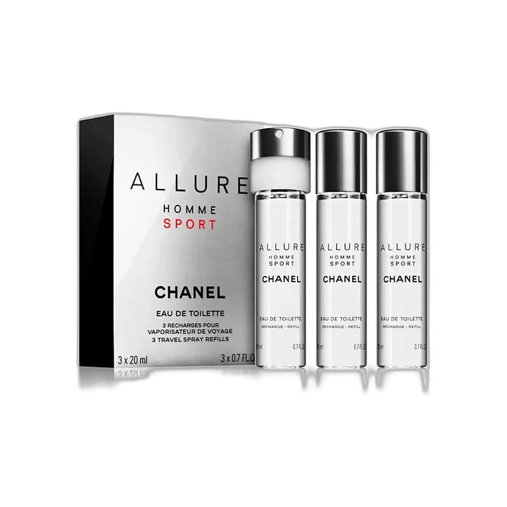 CHANEL ALLURE HOMME SPORT 20mL 3本セット Chanel Allure Homme Sport Eau de Toilette Travel Spray Set 3 x