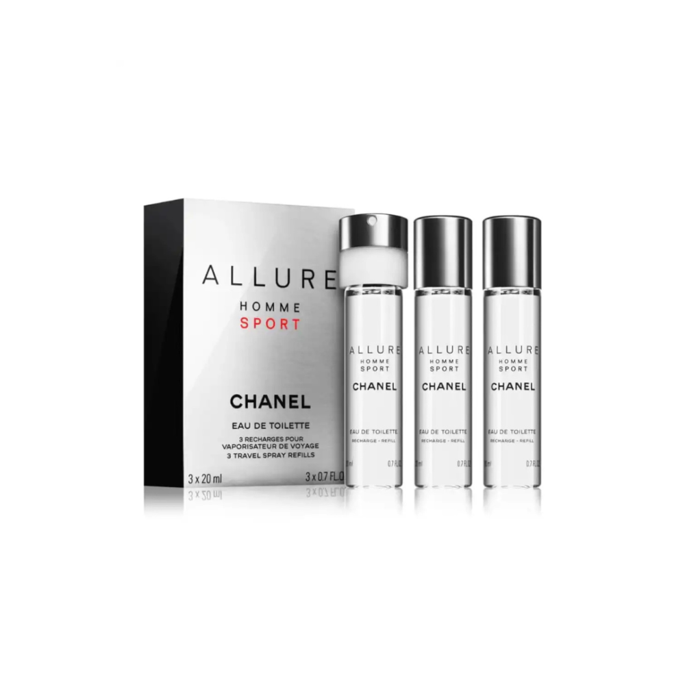 CHANEL ALLURE HOMME SPORT 20mL 3本セット Chanel Allure Homme Sport Eau de Toilette Travel Spray Set 3 x