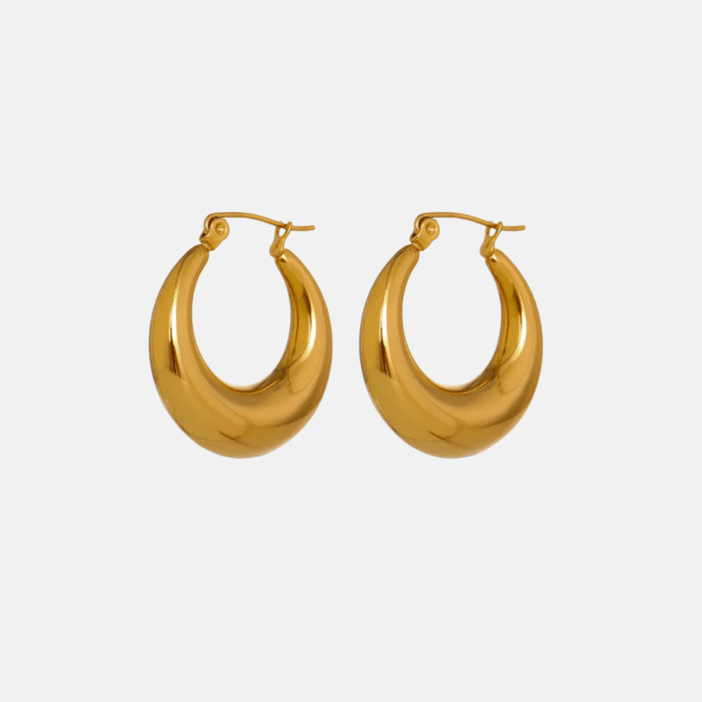 Hoop Earrings in 18K Gold Plated