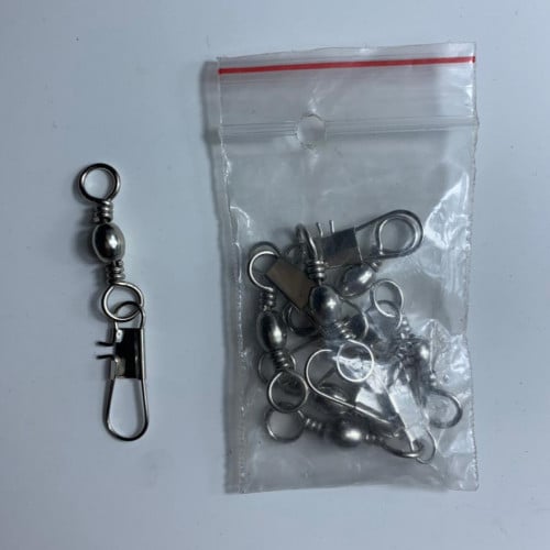 مدور مع مشبك للخيط والسنارة ستيل مقاس 2