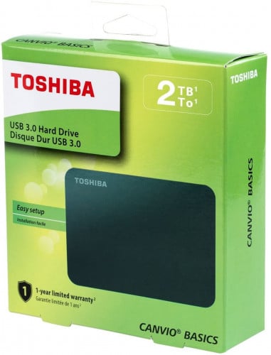 هارديسك Toshiba Canvio Basics 2TB Portable Externa...