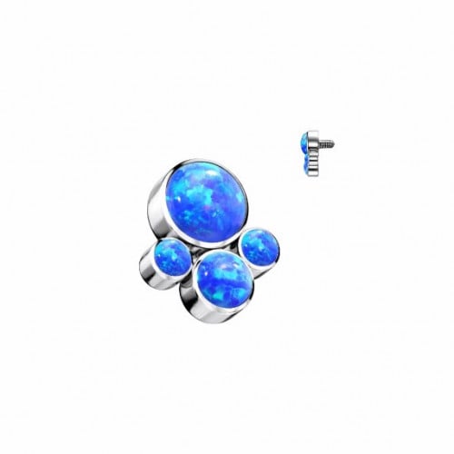 Dermal Piece Opal Paw Print