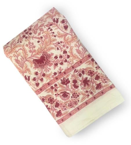 مفرش طاولة - وردي