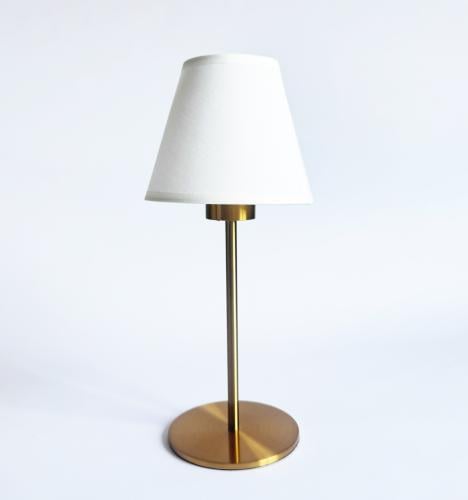 إضاءة ذهبي - قصير - غطاء كتان أبيض