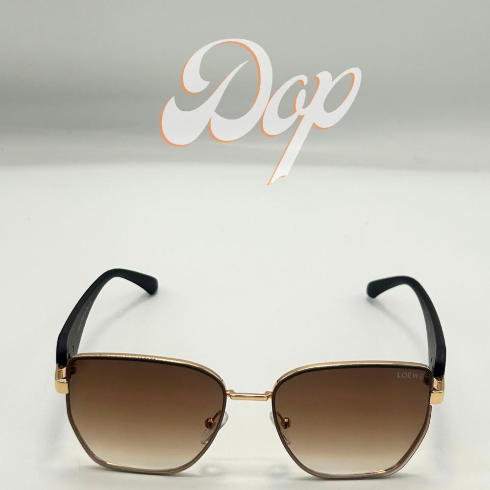 نظارة لويفي ذهبي بعدسو بُنية