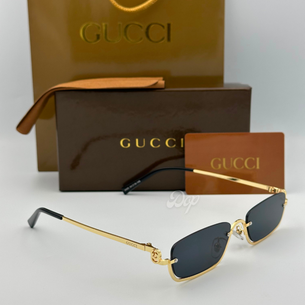 小物 GUCCI sunglasses rimless gold colorlens Gucci frameless sunglasses in gold with black lenses | دوب ستور