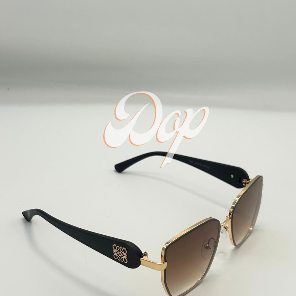 نظارة لويفي ذهبي بعدسو بُنية