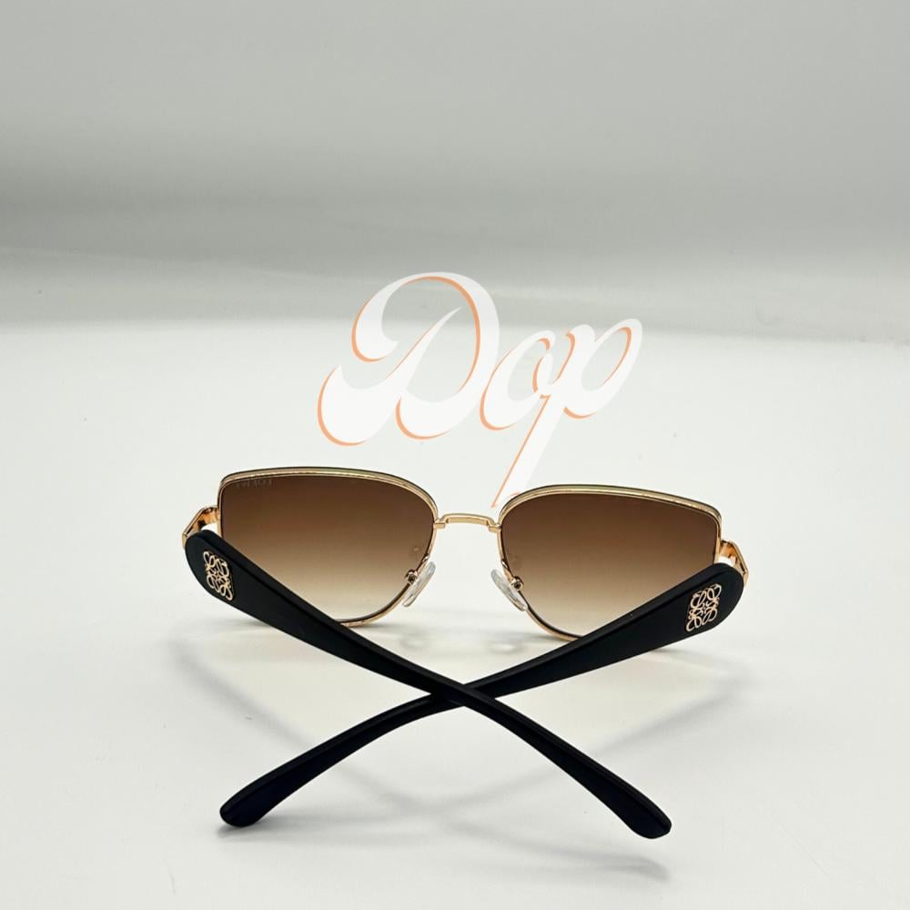 نظارة لويفي ذهبي بعدسو بُنية