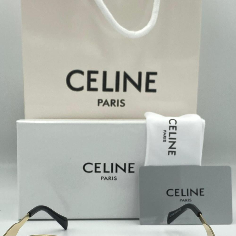 نظارة سيليN ذهبي كامل عدسة بني تايقر