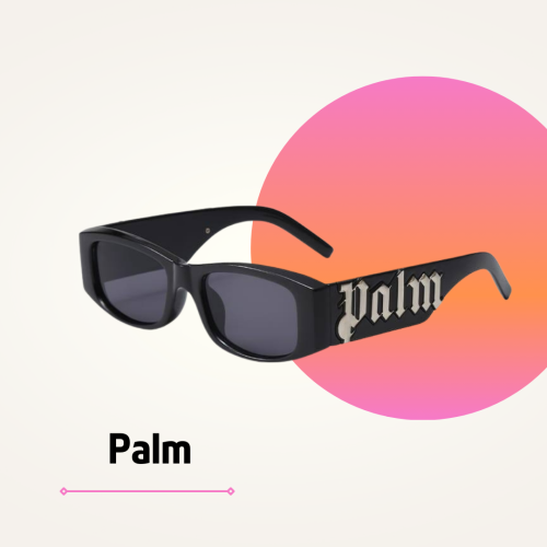 نظارة PALM بشعار فضي