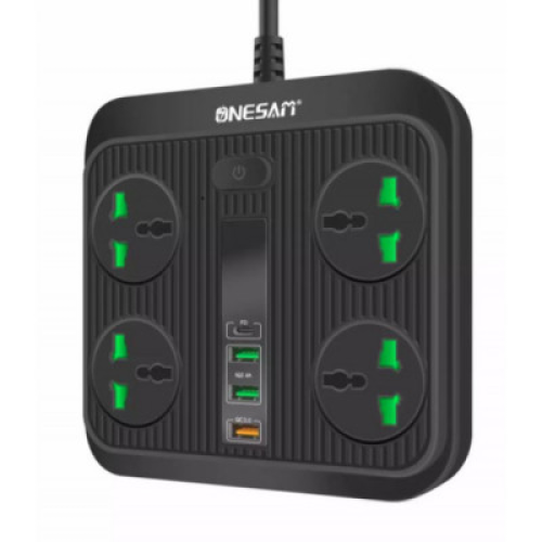 قسام كهرباء 4 مخرج 2 USB مخرج Type-C