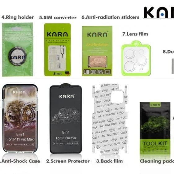 بكج حماية أقوى بكج من شركة KARA لحماية الجوال بالكامل