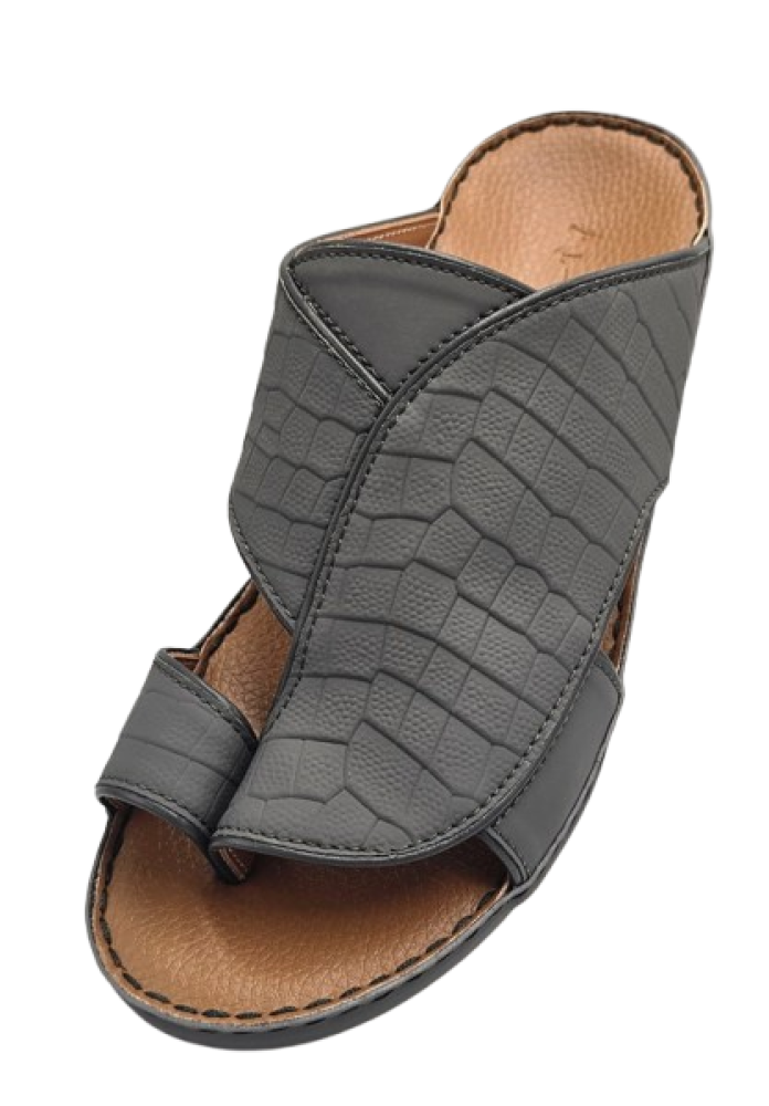 نعال جلد تمساح رصاصى