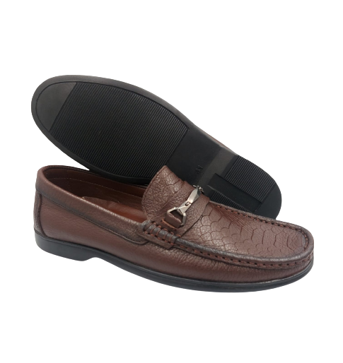 حذاء كاجوال بدون رباط - لون بني