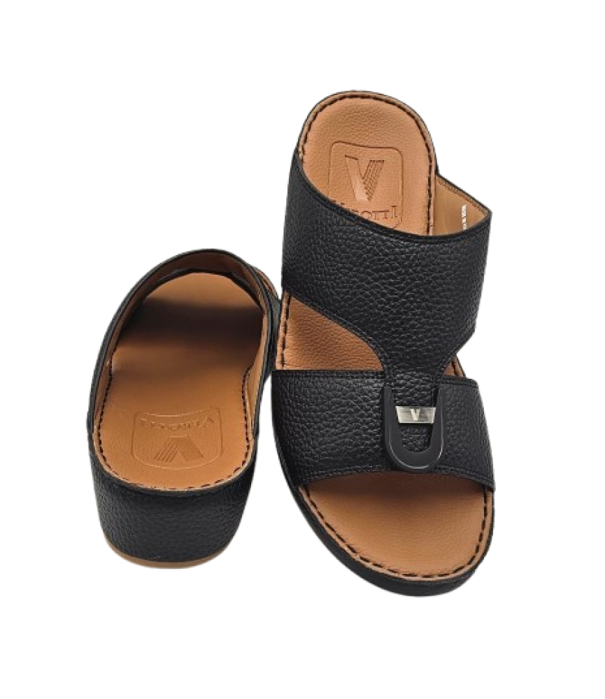 نعال إيطالي فاخر - طبي أسود