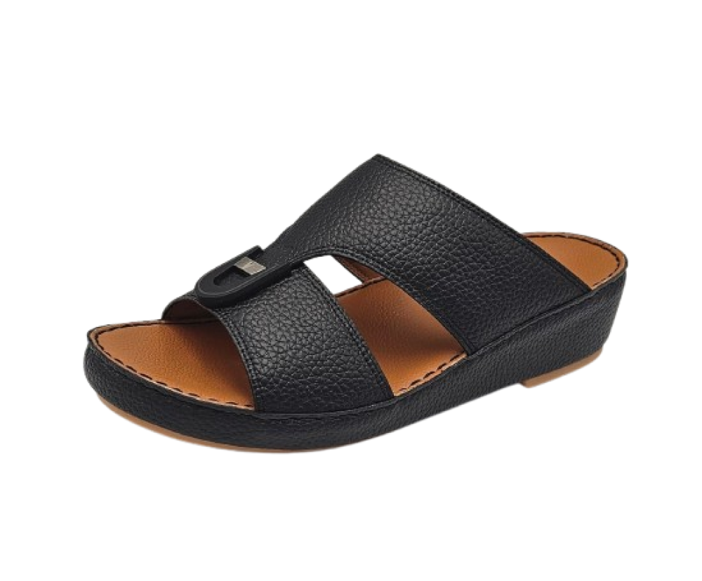 نعال إيطالي فاخر - طبي أسود