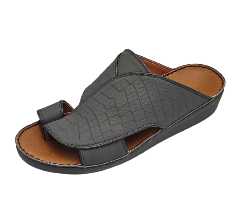 نعال جلد تمساح رصاصى