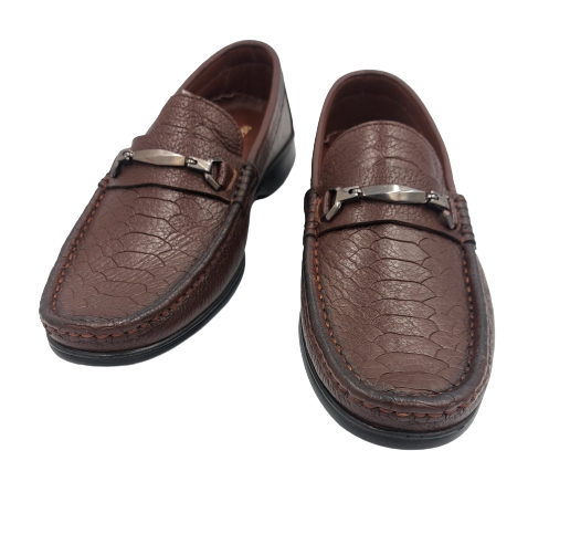 حذاء كاجوال بدون رباط - لون بني