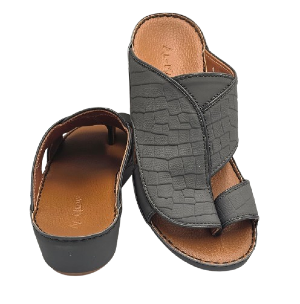 نعال جلد تمساح رصاصى